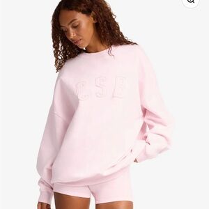 CSB Women's Pink Crew Neck Sweatshirt